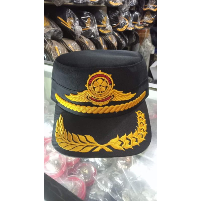 TOPI KOMANDO POL PP SATPOL PP MODEL WING LIS PADI KAPAS 1
