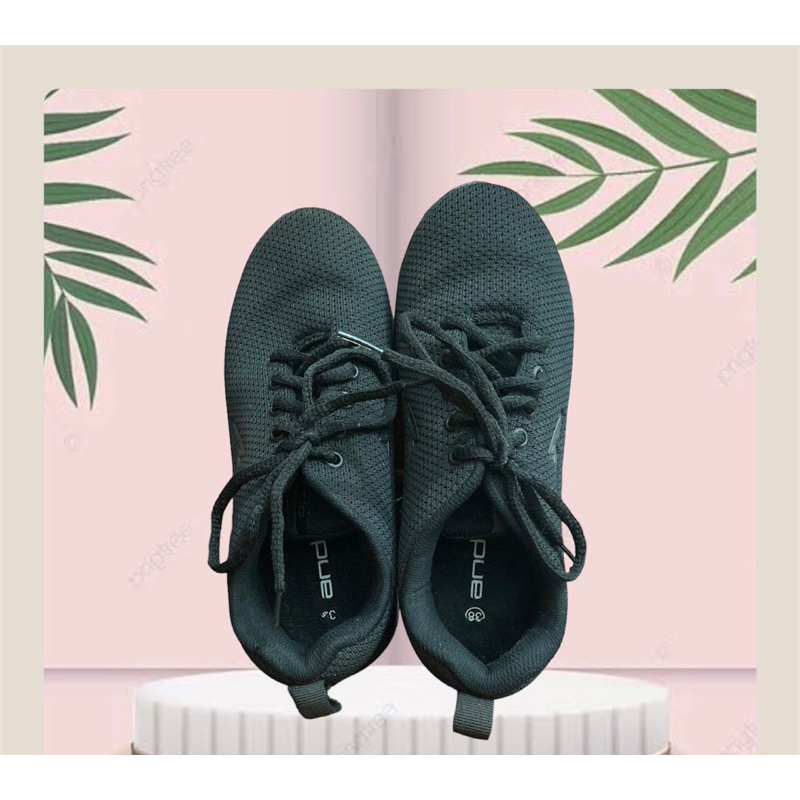 Sepatu Ando hitam polos