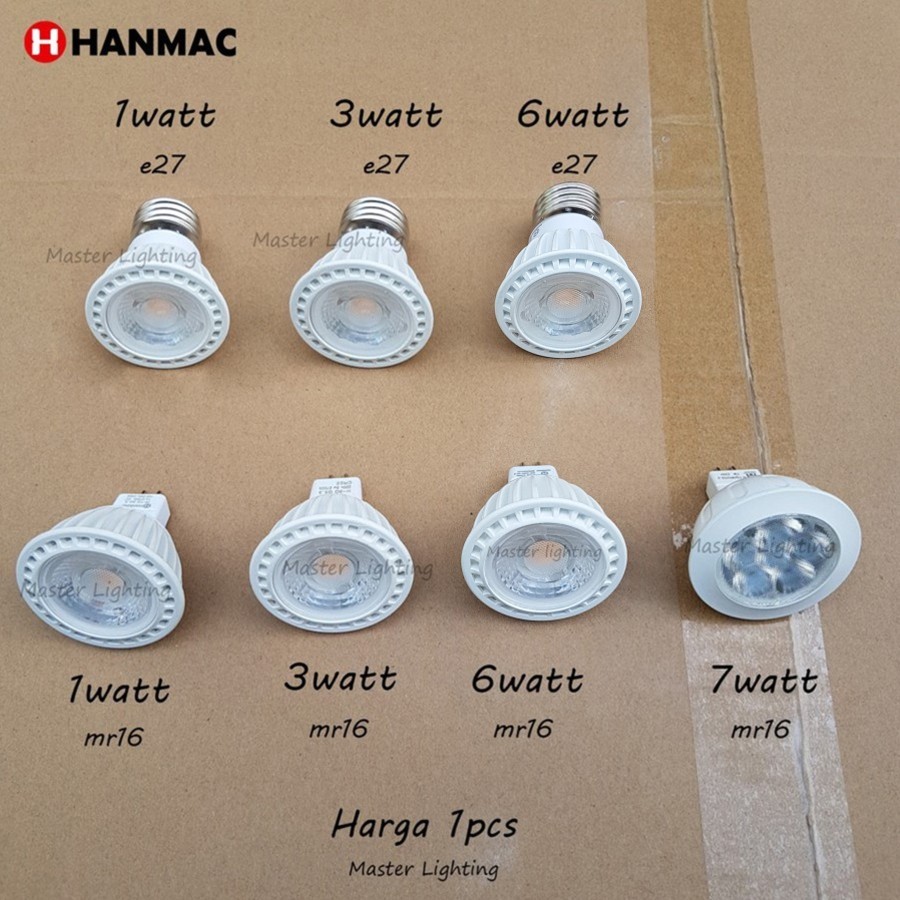 H-1Q H-3Q H-6Q H-7Q Lampu halogen led sorot 1w 3w 6w 7w spotlight