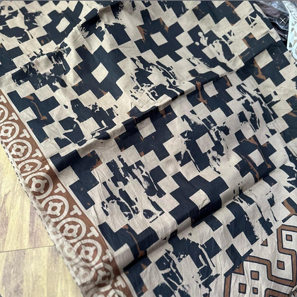 Saput batik indigo