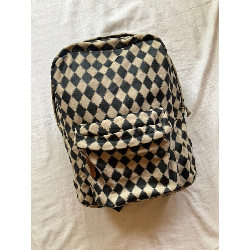 Vans Checkerboard Daily Backpack Preloved Original Murah