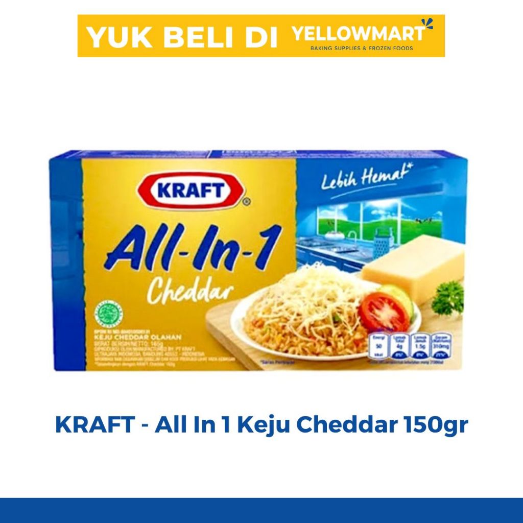 

KRAFT - All In 1 Keju Cheddar 150gr