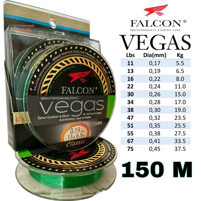 Senar FALCON VEGAS 150 Meter