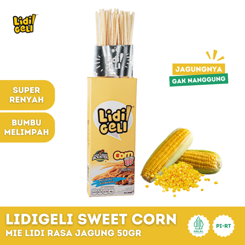 

Lidigeli - Mie Lidi Rasa Sweetcorn 50gr