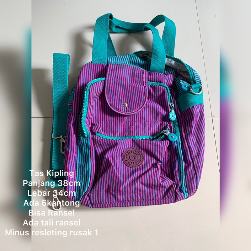 Tas Kipling 2in 1 Ransel Dan Bahu Tas Kipling Bekas Pakai Tas Ransel Kipling Bekas Pakai Tas Ransel 