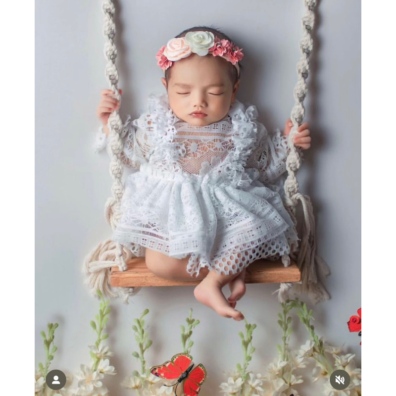 ROMPER NEWBORN, ROMPER BABY GIRL, ROMPER NEWBORN CEWEK, AKSESORIS FOTO NEWBORN, KOSTUM NEWBORN