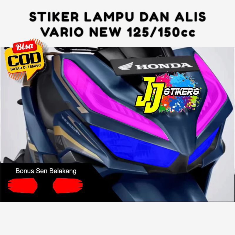 Stiker Sticker Alis Lampu Vario Polos Motor Vario New