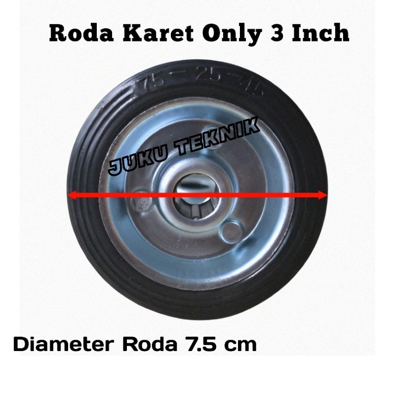 Roda Karet/Roda Etalase/Roda Troli/Roda Meja only 3 inch, 4 inch, 5 inch