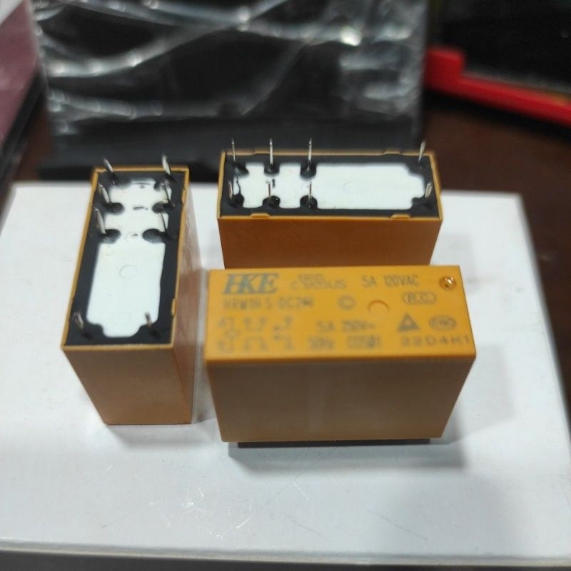 Relay 24v 8pin 24v 8p 8 pin gepeng kuning besar