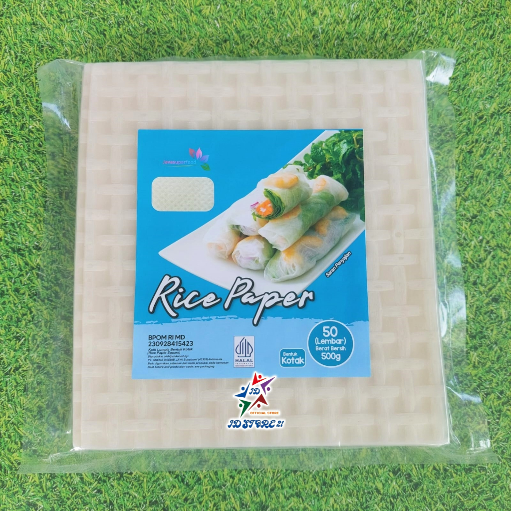

DEB HALAL - RICE PAPERS 50 Lembar Kulit Lumpia rice papers - JAVA SUPER FOOD