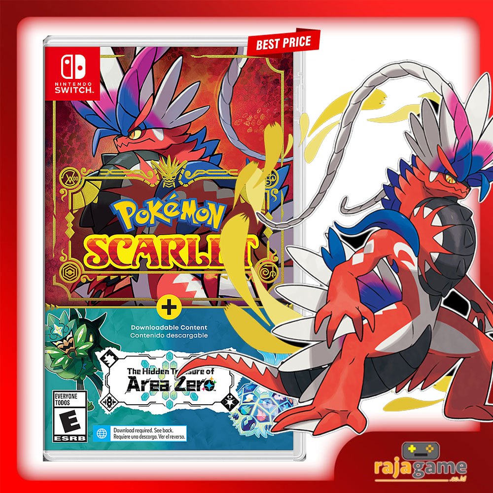 Nintendo Switch Pokemon Scarlet + The Hidden Treasure of Area Zero DLC