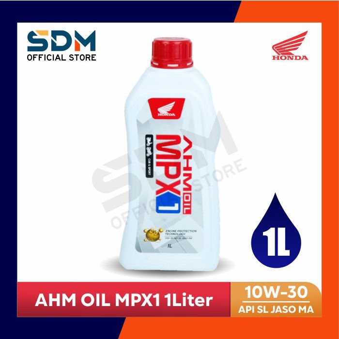 Oli AHM MPX1 10W-30  API SL JASO MA 1 Liter