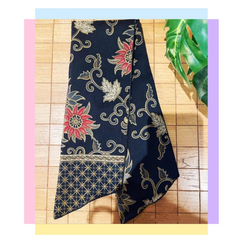 Syal Batik Gold / Syal leher / Syal kepala / Syal modern / Souvenir