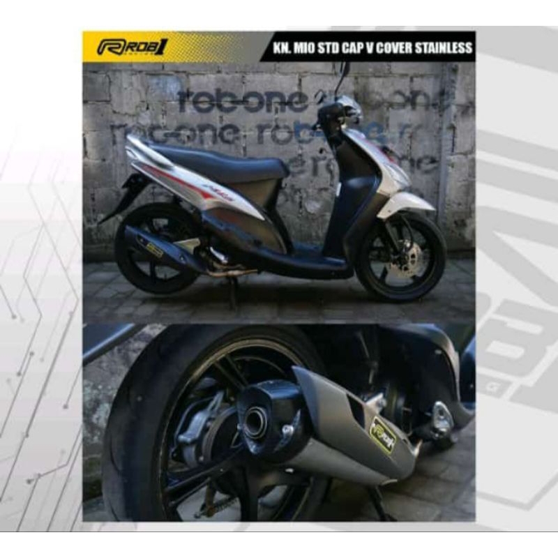 Knalpot Rob1 Mio Sporty Std Racing Bure Up SS Original Racing RCB1 Cover