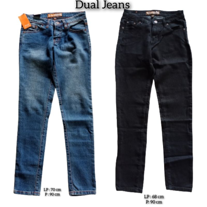 Dual Jeans Remaja Skinny Size S