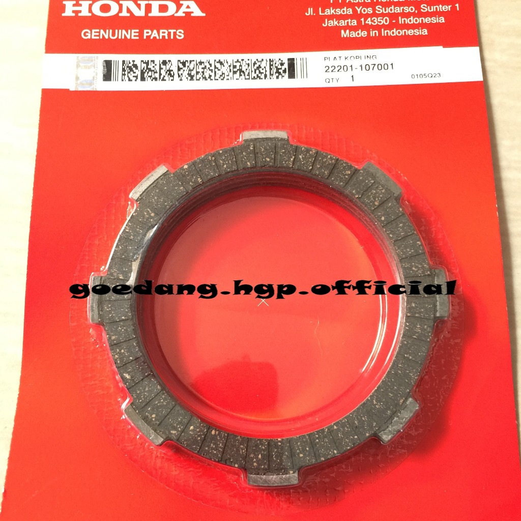 Disk Clutch Kampas Kopling MEGAPRO TIGER ORIGINAL AHM 22201107001