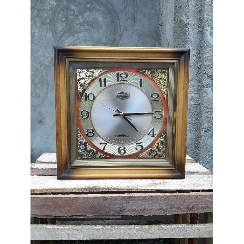 Vintage Jam Dinding Jadul Union 400 Day Transistor Japan (Bekas)