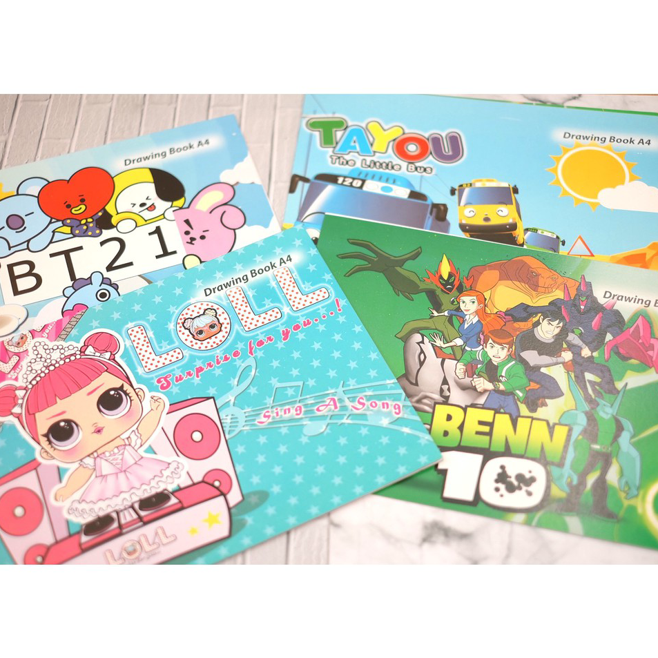 

➯✽✷ (5 Piece) Buku Gambar Anak Anak A4