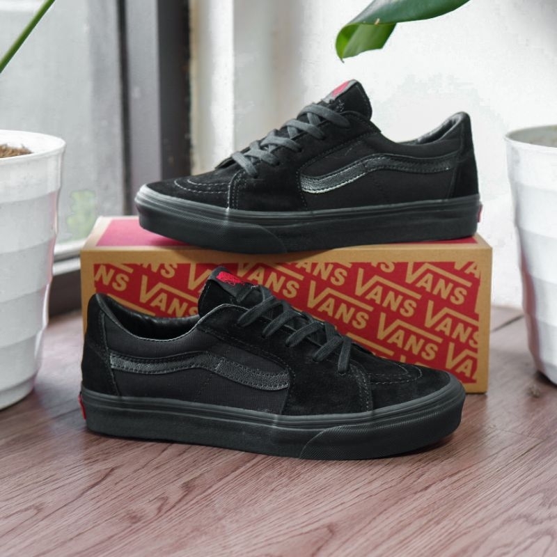 Vans Sk8 Low Full Black Original 100%.