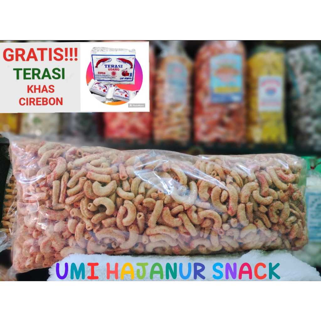 

(GRATIS TERASI) KHAS CIREBON//500GRAM KERUPUK MACARONI RUJAK