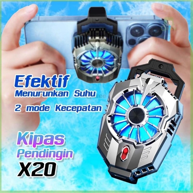 Funcooler X20 Fan Cooler Radiator Pendingin HP Cooling Fan gaming