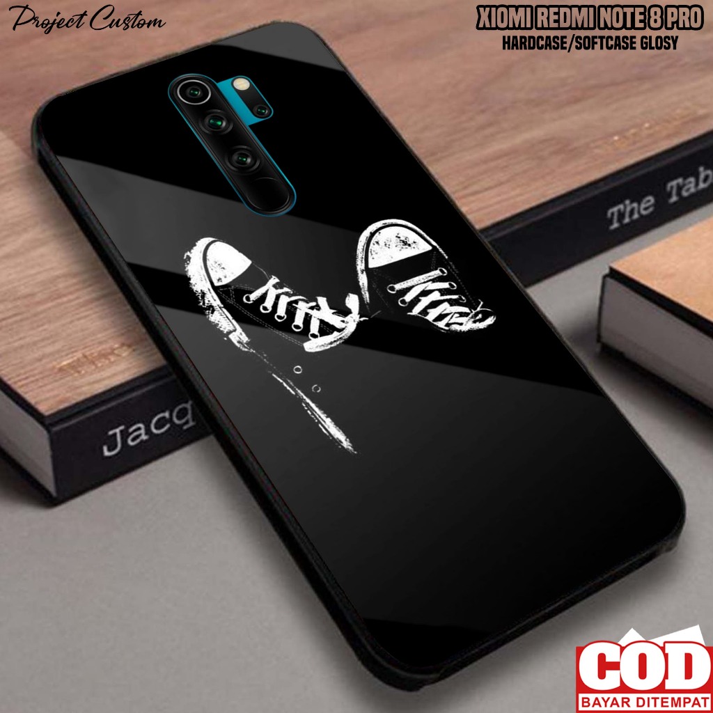 Case Xiaomi Redmi Note 8 Pro - Casing Xiaomi Redmi Note 8 Pro [ HTM ] Softcase Glass Kaca - Kesing H