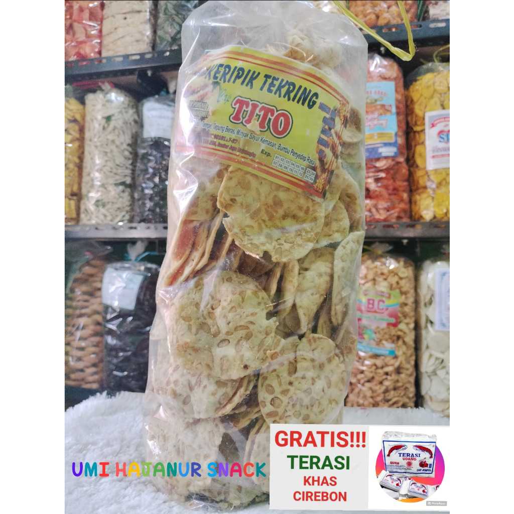 

(GRATIS TERASI) KHAS CIREBON//500GRAM KERIPIK TEMPE SAGU