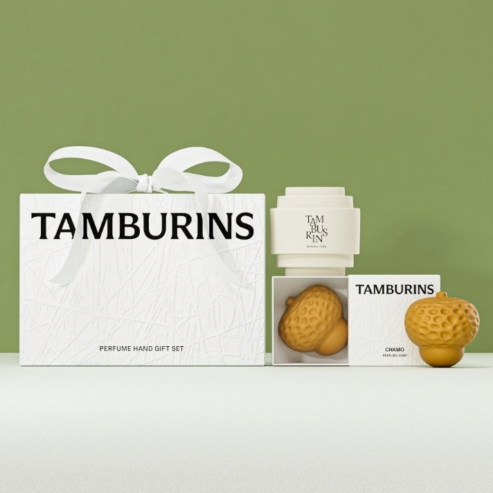 TAMBURINS Hand Perfume Shell Perfume Soap Chamo&Fey Giftset