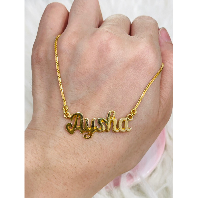 PESANAN Kalung nama request kalung nama emas asli kadar 700 & 875