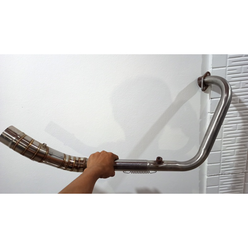 Pipa leher knalpot Racing ninja mono 250cc ninja250sl satu silinder knalpot ninja rr mono