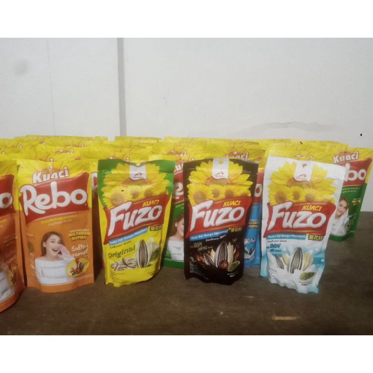 

☇✯✱ Kwaci Rebo 150gr dan Fuzo 150gr