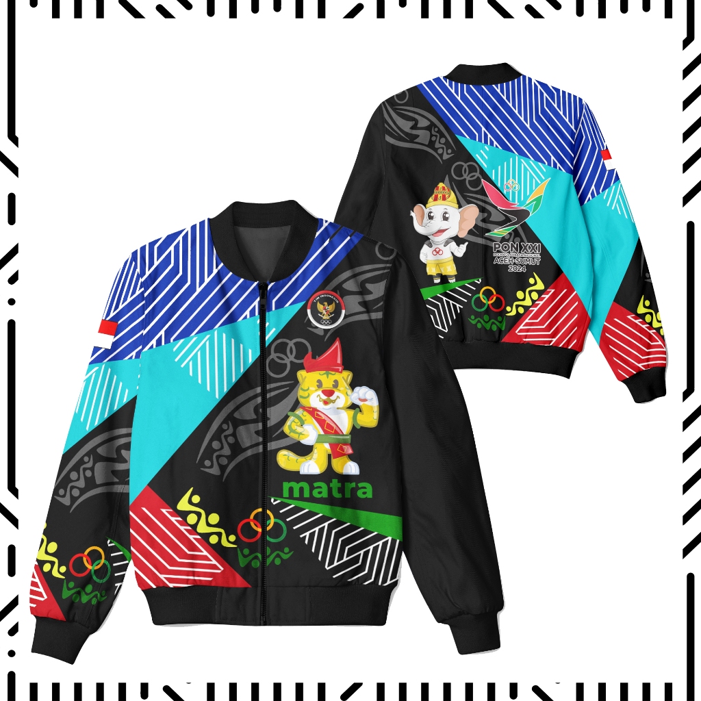 Jaket bomber pon XXI aceh sumut Baju pon aceh 2024 pull printing