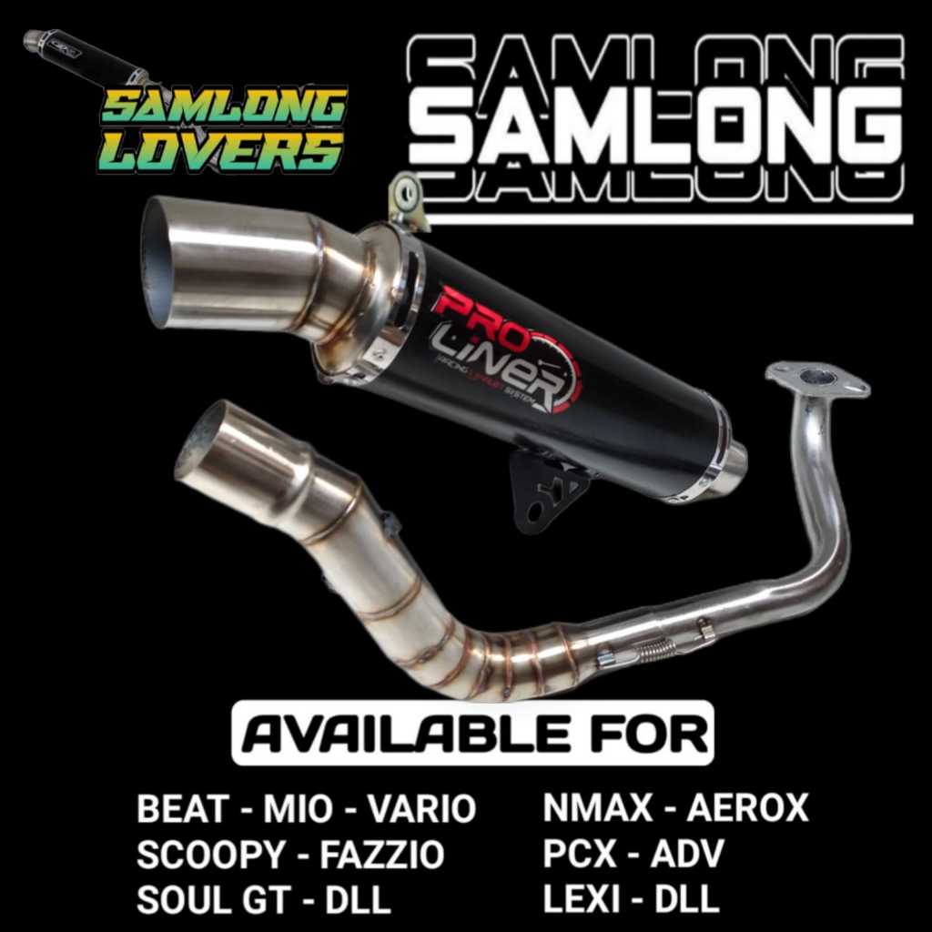 knalpot proliner samlong hitam/knalpot proliner beat/knalpot proliner nmax new/knalpot proliner nmax