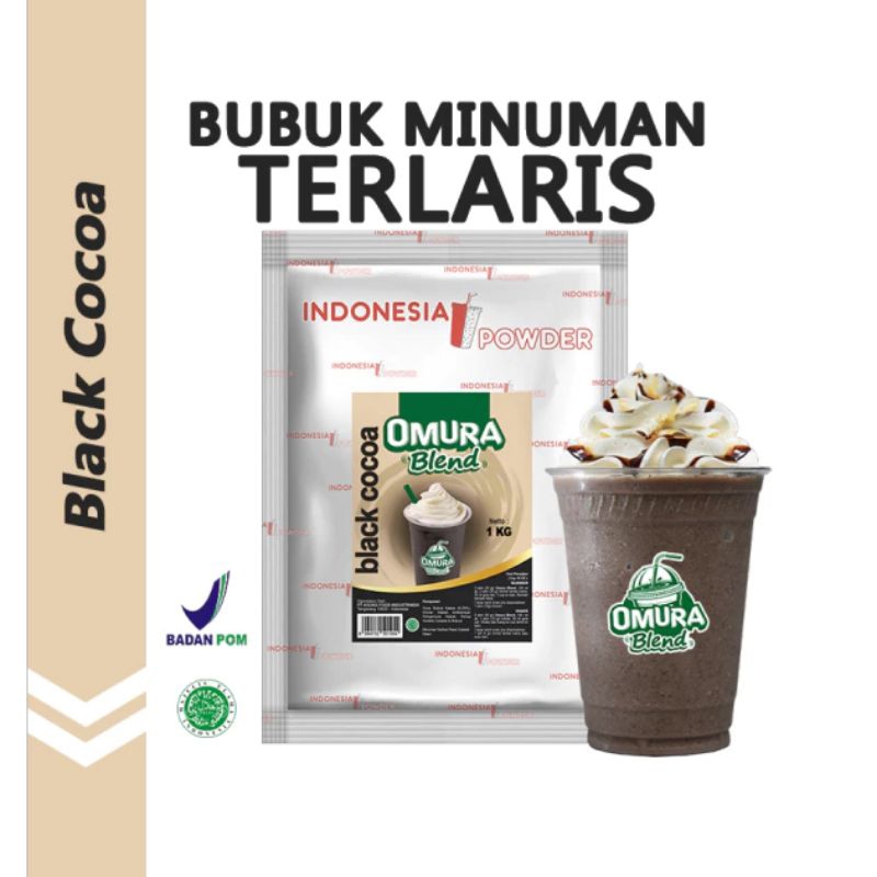 

Black Cocoa 1Kg / Indonesia Powder / Bubuk Minuman Omura Blend