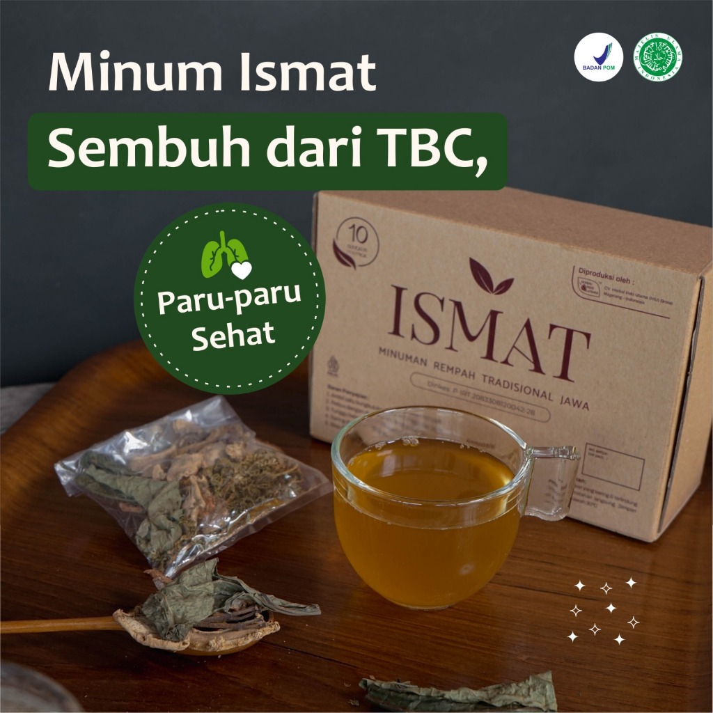 

ISMAT Minuman Ramuan Rempah Obat Asma Batuk Sesak Nafas Sakit Tenggorokan Paling Ampuh Original