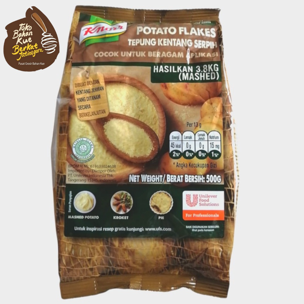 

❤[PROMO ⚡ALE!!!]❤ TEPUNG KENTANG KNORR / POTATO FLAKES 500 GR