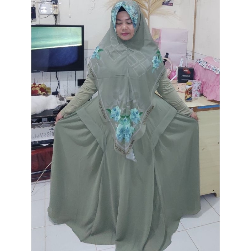 gamis nazla syar'i | gamis syar'i | gamis full printing