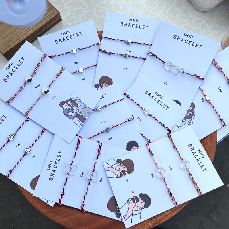 (2pcs) Gelang couple tridatu // Gelang Couple pasangan // Gelang couple terbaru // Gelang couple luc