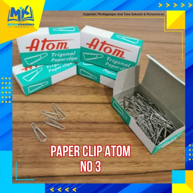 

Paper Clip ATOM No 3 (Trigonal) /Penjepit Kertas / Klip Kertas