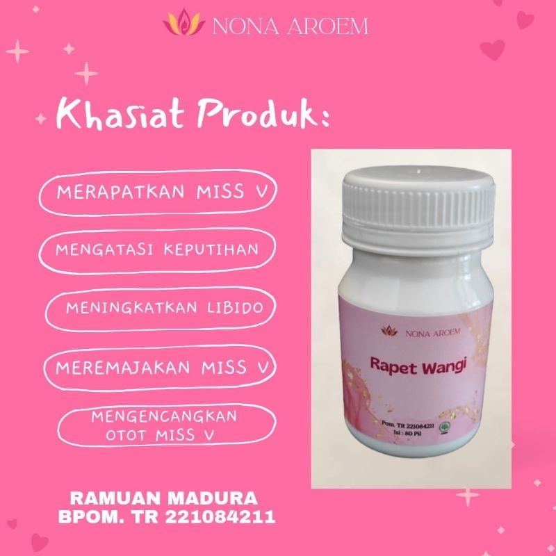 Jamu rapet wangi nona aroem