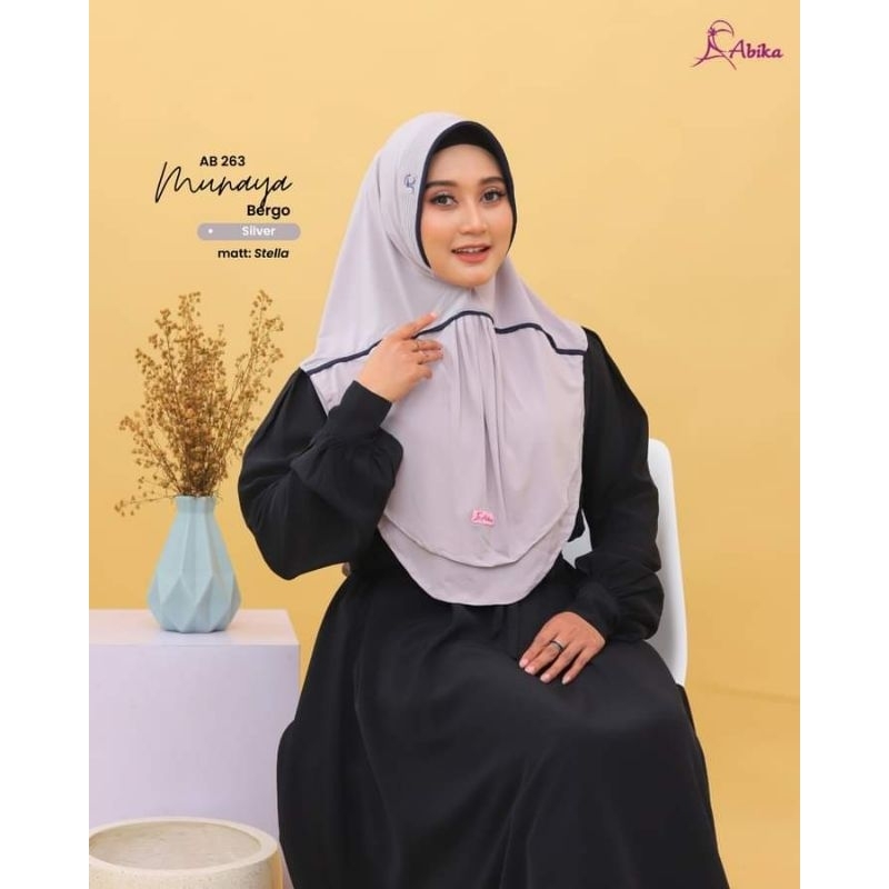 ABIKA HIJAB - BERGO MUNAYA - JILBAB INSTAN MODIS - JILBAB REMAJA