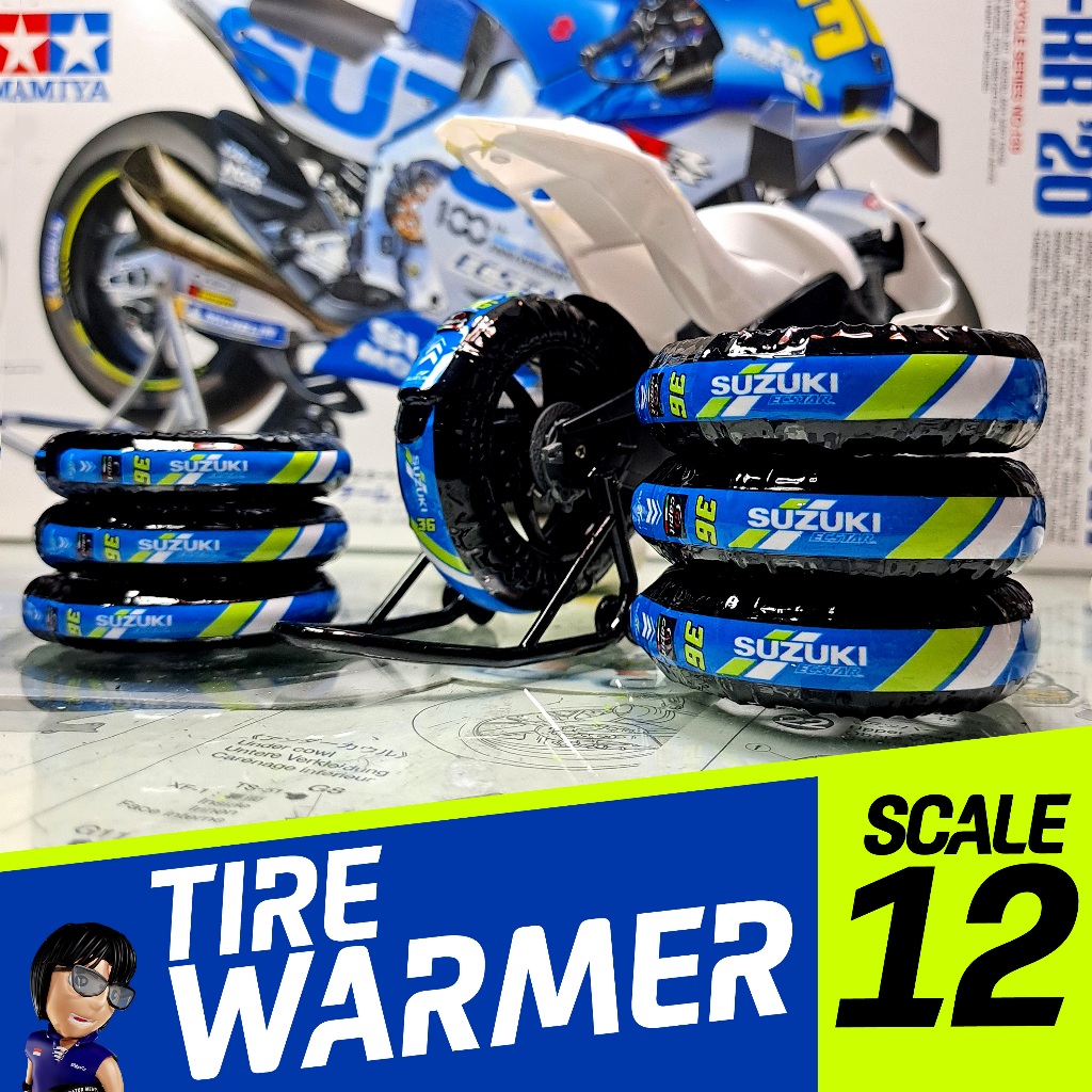 TIRE WARMER JOAN MIR 36 SKALA 1:12 MINIATUR (PEMANAS BAN) #MOTOGP #MINIATURE #DIECAST #SUZUKI #THIYA
