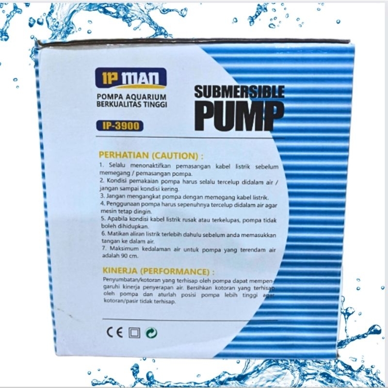Pompa Kolam Hidroponik IP MAN IP 3900