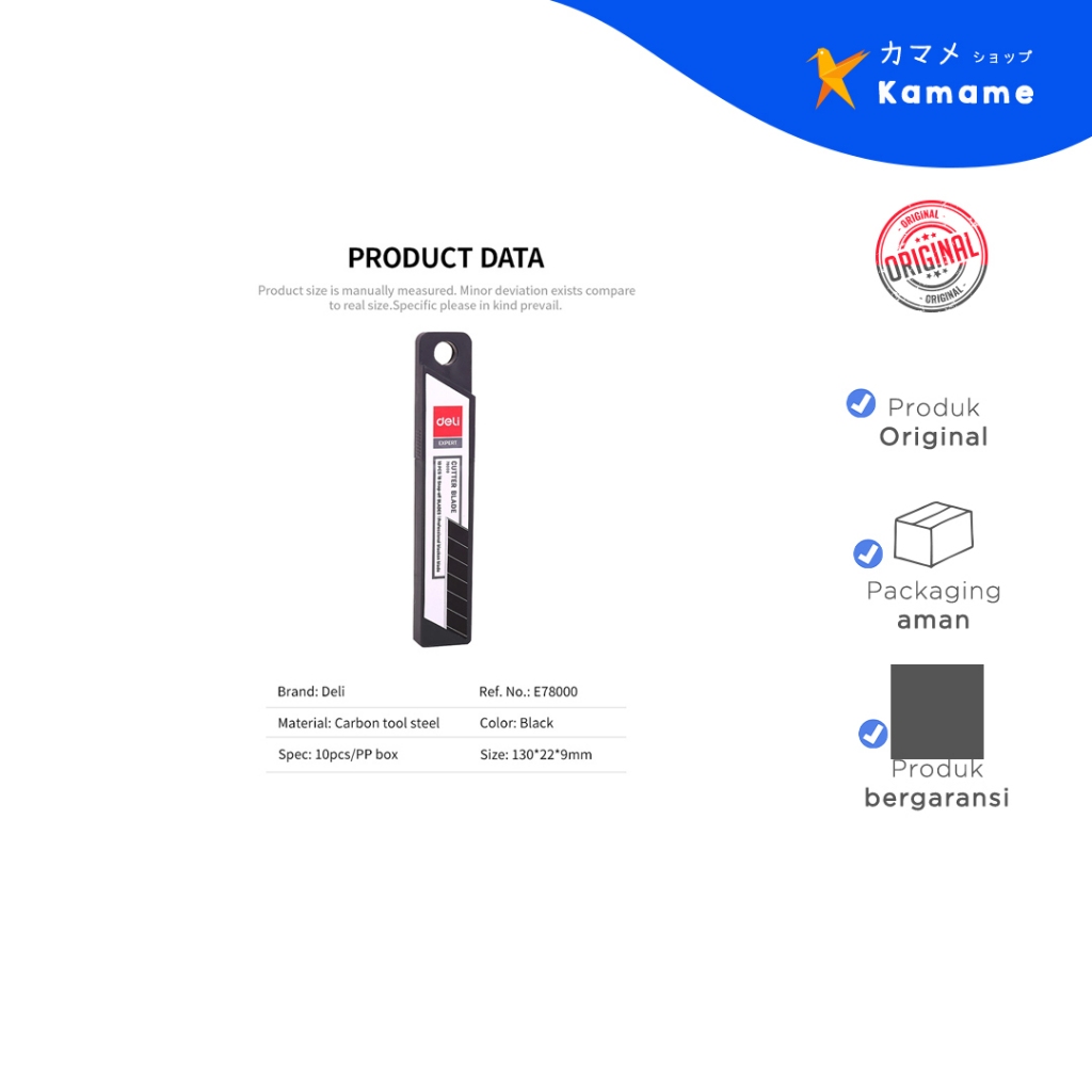 

Deli Cutter - Professional Blade Black 10 pcs 8 snap off - Kamame