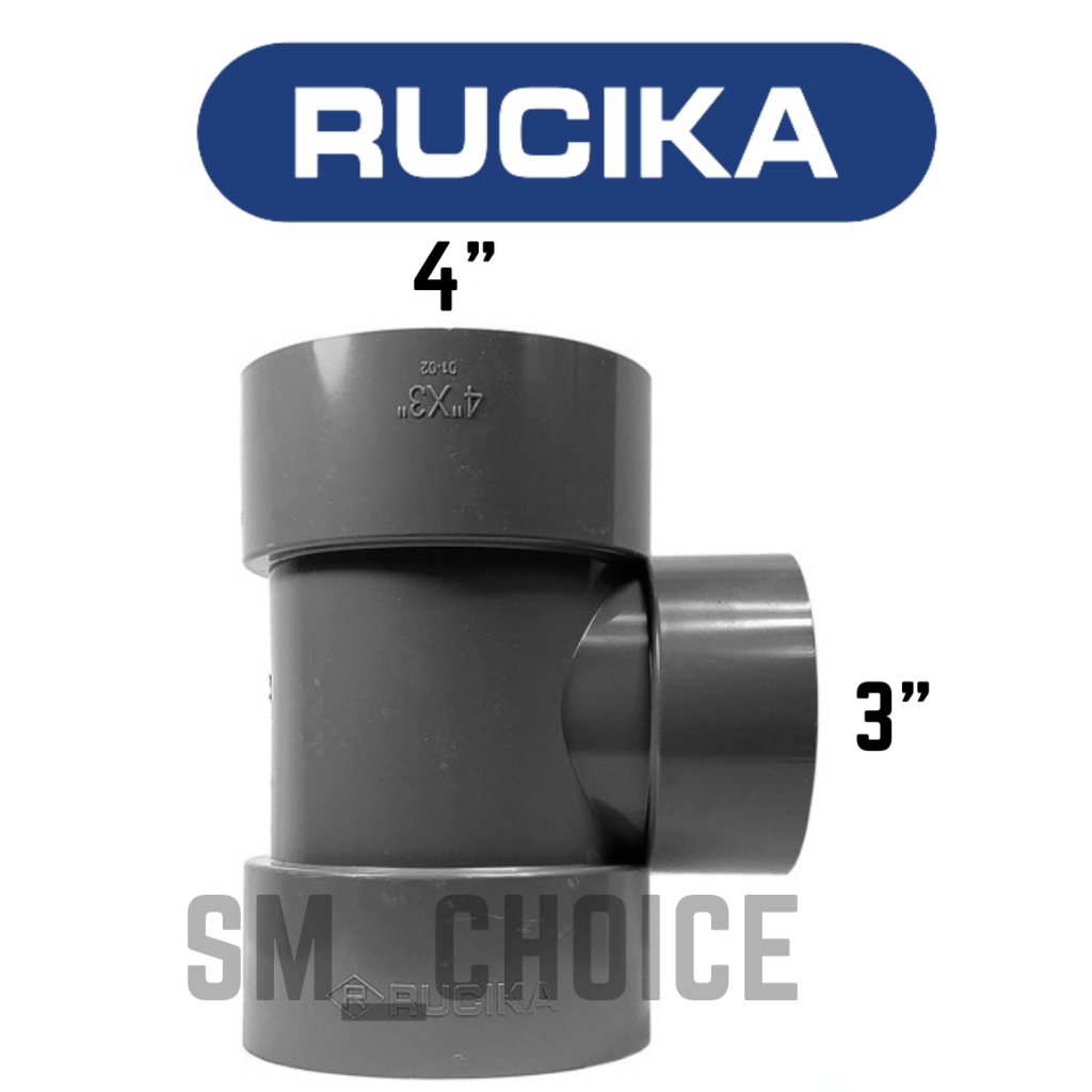 RUCIKA TEE 4 X 3 INCH D RUCIKA TEE D 4 X 3" RUCIKA T 4 X 3 D INCH