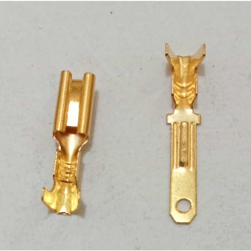 [PAKET 100 PCS] Skun gepeng Mini Male/Female 2,8mm Skun gepeng mini kuningan male female sekun kecil