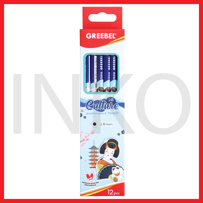 

GREEBEL PENCIL 2B CULTURE 7031 12PCS