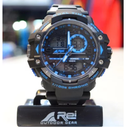 REI JAM TANGAN DIGITAL + ANALOG WARERRESIST DAGGER 135