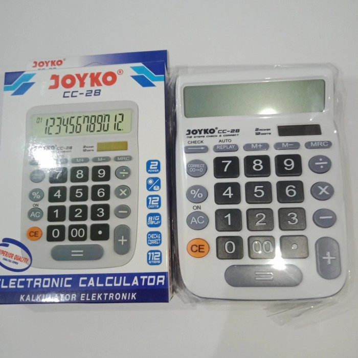 

Calculator / Kalkulator Joyko CC-28 / 12 Digits / Check Correct