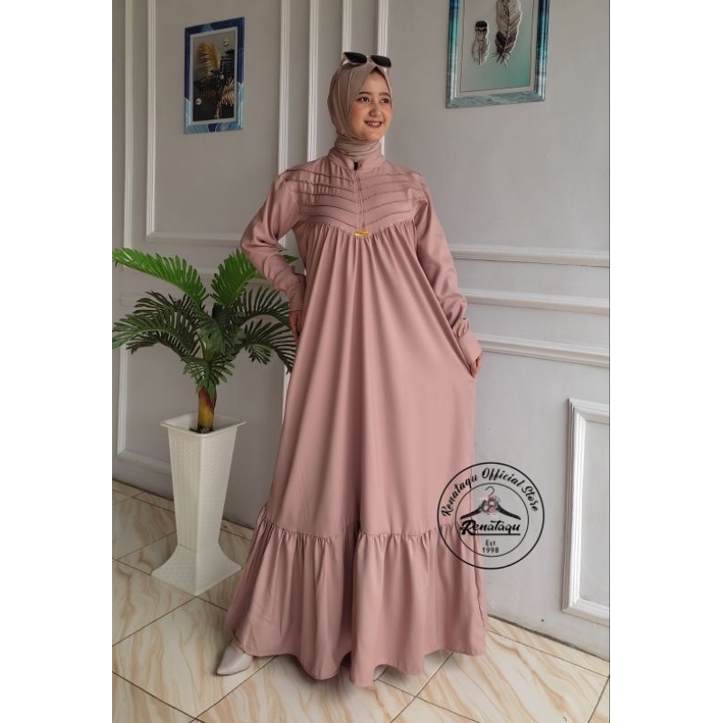 SAFIRA DRESS/gamis terbaru/gamis kekinian
